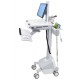 Ergotron StyleView EMR Cart with LCD Pivot, LiFe Powered, EU Aluminio, Gris, Blanco Panel plano Carro multimedia